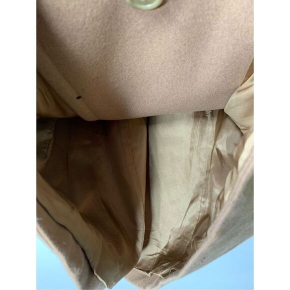 Vintage 90s Pendleton 100% wool pea coat camel size 12 - Picture 7 of 7